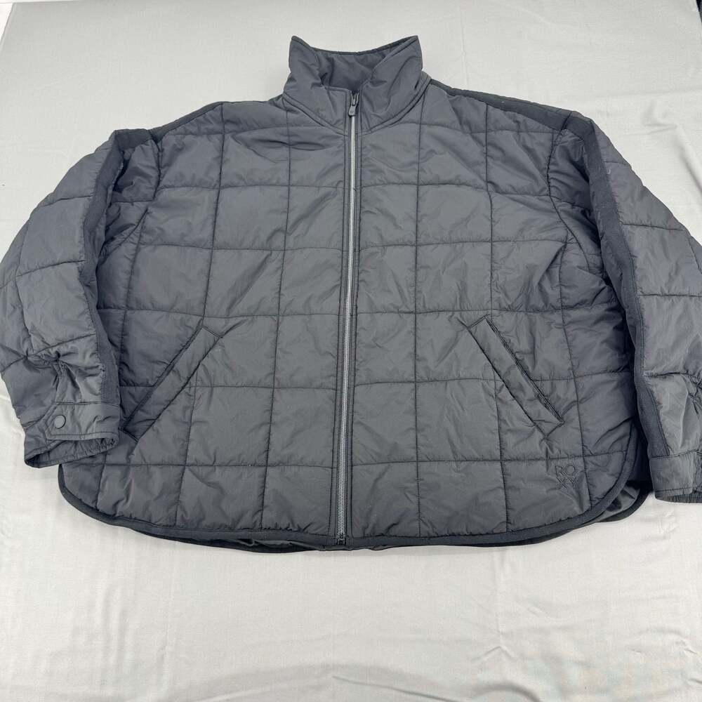 Roxy Quilted Puffer Jacket, Black, XXL/TTG/EEG